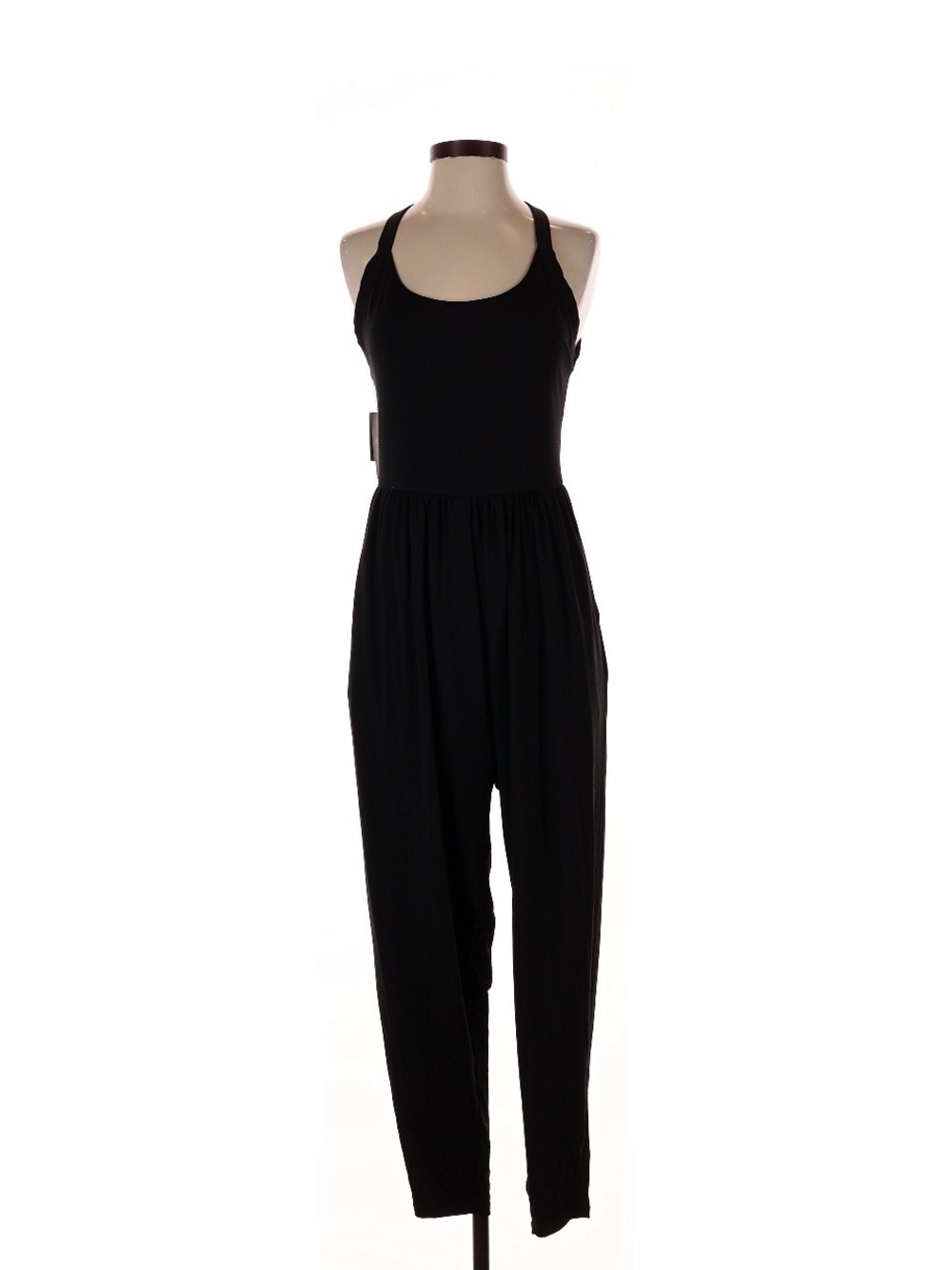HALARA Black Sleeveless Scoop-Neck Jumpsuit
